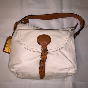 Vintage Ralph Lauren Shoulder Purse White Leather